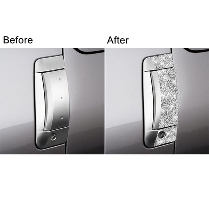 For Nissan 350Z 2003-2009 6pcs Car Door Outer Handle Diamond Decorative Sticker, Left Drive by buy2fix