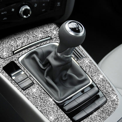 For Audi A4L / A5 / Q5 Car Gear Panel A Diamond Decoration Sticker, Left and Right Drive by buy2fix