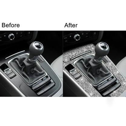 For Audi A4L / A5 / Q5 Car Gear Panel A Diamond Decoration Sticker, Left and Right Drive by buy2fix