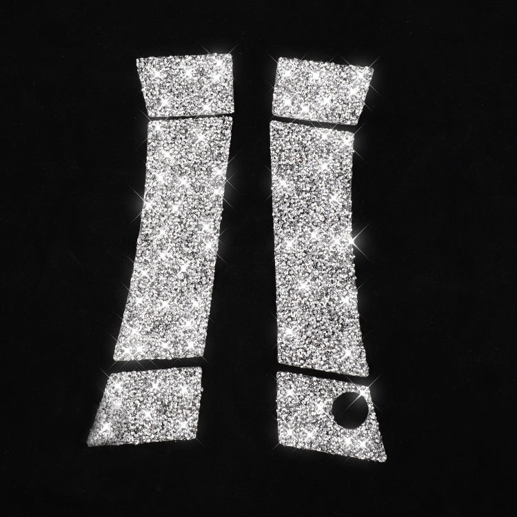 For Nissan 350Z 2003-2009 6pcs Car Door Outer Handle Diamond Decorative Sticker, Right Drive by buy2fix