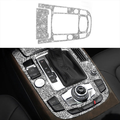 For Audi A4L / A5 / Q5 Car Gear Panel C Diamond Decoration Sticker, Left and Right Drive by buy2fix