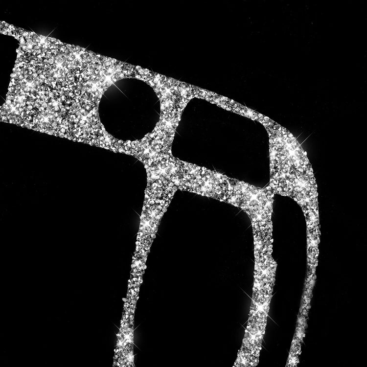 For Audi A4L / A5 / Q5 Car Gear Panel C Diamond Decoration Sticker, Left and Right Drive by buy2fix