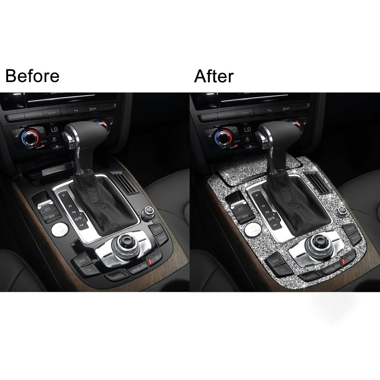 For Audi A4L / A5 / Q5 Car Gear Panel C Diamond Decoration Sticker, Left and Right Drive by buy2fix