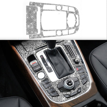 For Audi A4L / A5 / Q5 Car Gear Panel D Diamond Decoration Sticker, Left and Right Drive by buy2fix