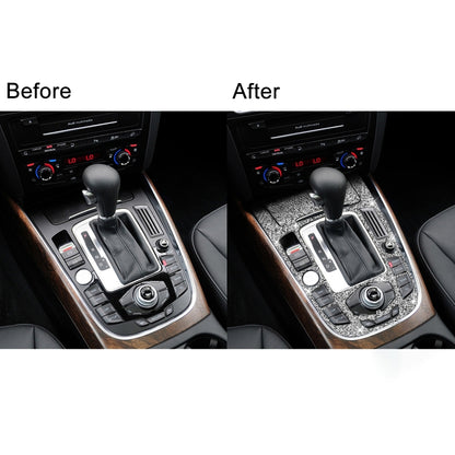 For Audi A4L / A5 / Q5 Car Gear Panel D Diamond Decoration Sticker, Left and Right Drive by buy2fix