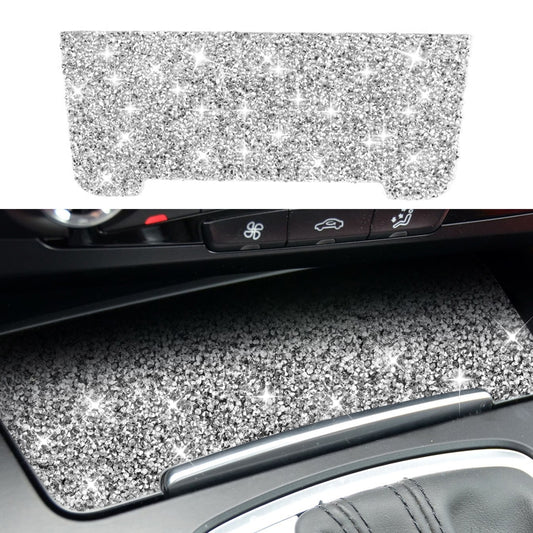 For Audi A4L / A5 / Q5 Car Storage Cigarette Lighter Panel Diamond Decoration Sticker, Left and Right Drive by buy2fix