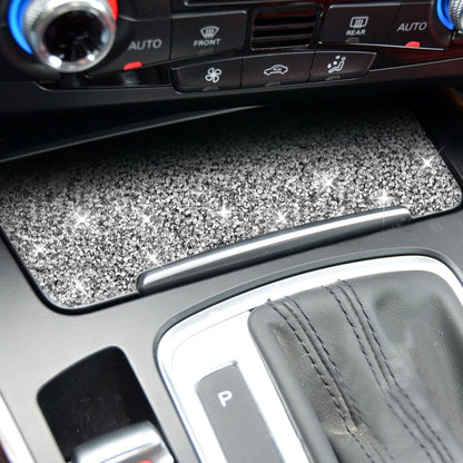 For Audi A4L / A5 / Q5 Car Storage Cigarette Lighter Panel Diamond Decoration Sticker, Left and Right Drive by buy2fix