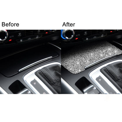 For Audi A4L / A5 / Q5 Car Storage Cigarette Lighter Panel Diamond Decoration Sticker, Left and Right Drive by buy2fix