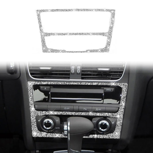 For Audi Q5 / A4L Car Center Control Panel Type A Diamond Decoration Sticker, Left and Right Drive by buy2fix