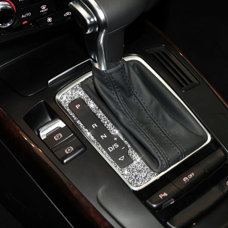 For Audi A4 / A5 / Q5 Car Gear Panel Diamond Decoration Sticker, Left Drive by buy2fix