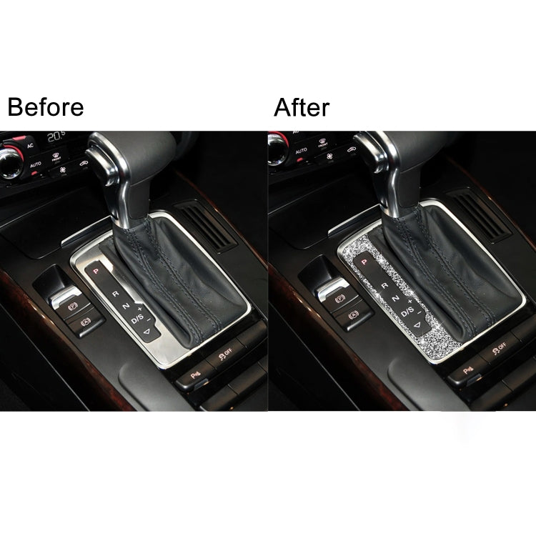 For Audi A4 / A5 / Q5 Car Gear Panel Diamond Decoration Sticker, Left Drive by buy2fix