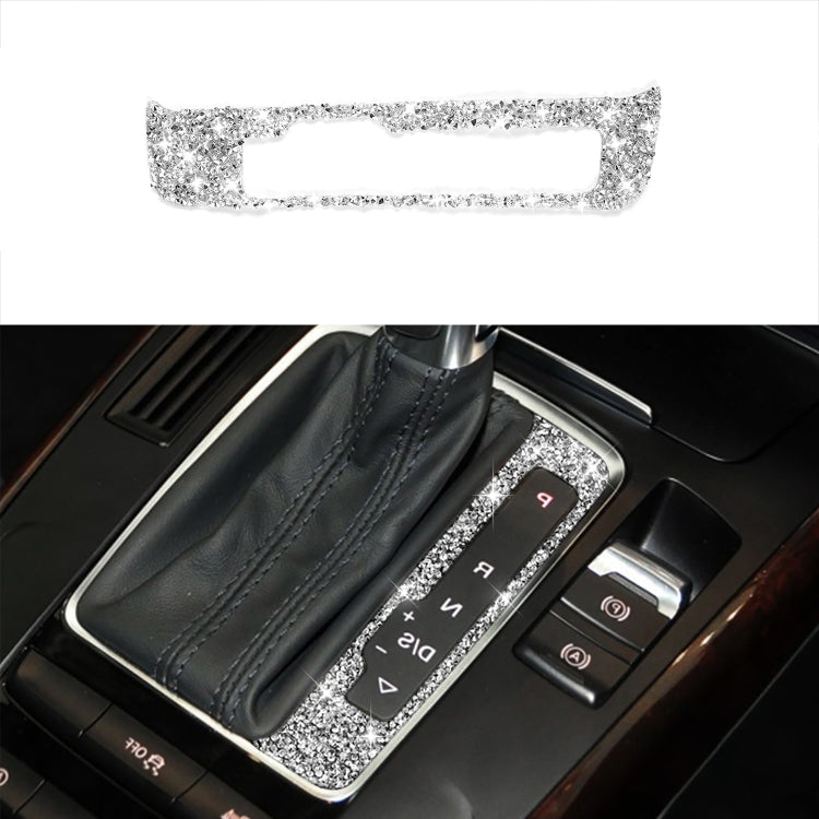 For Audi A4 / A5 / Q5 Car Gear Panel Diamond Decoration Sticker, Right Drive by buy2fix