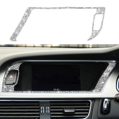 For Audi A4 / A5 / Q5 Car Navigation Outer Frame Diamond Decoration Sticker, Right Drive by buy2fix