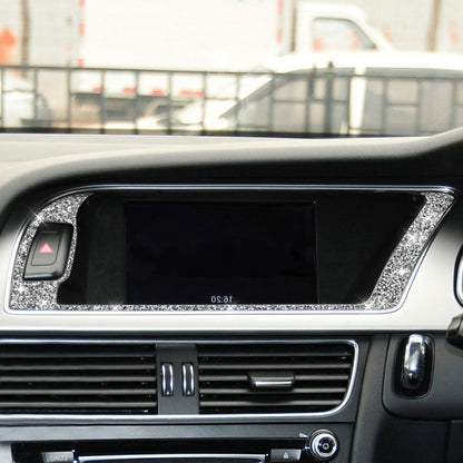 For Audi A4 / A5 / Q5 Car Navigation Outer Frame Diamond Decoration Sticker, Right Drive by buy2fix