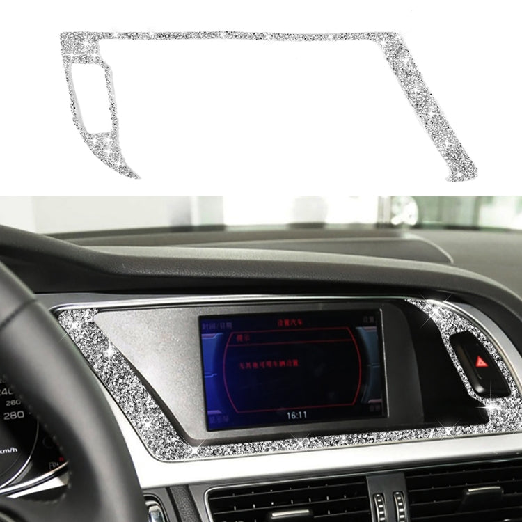 For Audi A4 / A5 / Q5 Car Navigation Outer Frame Diamond Decoration Sticker, Left Drive by buy2fix