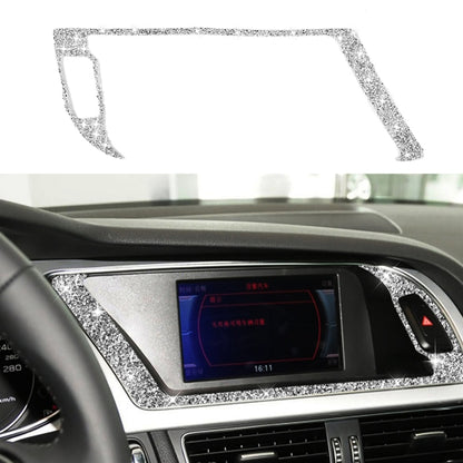 For Audi A4 / A5 / Q5 Car Navigation Outer Frame Diamond Decoration Sticker, Left Drive by buy2fix