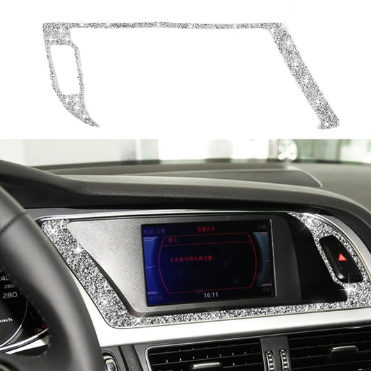 For Audi A4 / A5 / Q5 Car Navigation Outer Frame Diamond Decoration Sticker, Left Drive by buy2fix