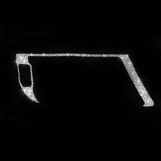 For Audi A4 / A5 / Q5 Car Navigation Outer Frame Diamond Decoration Sticker, Left Drive by buy2fix