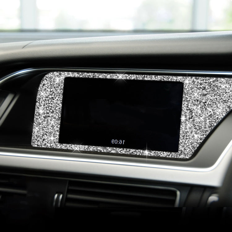 For Audi A4 / A5 / Q5 Car Navigation Inner Frame Diamond Decoration Sticker, Right Drive by buy2fix