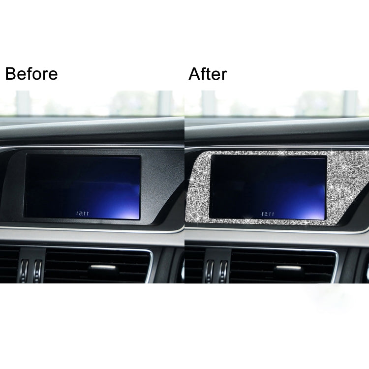 For Audi A4 / A5 / Q5 Car Navigation Inner Frame Diamond Decoration Sticker, Right Drive by buy2fix