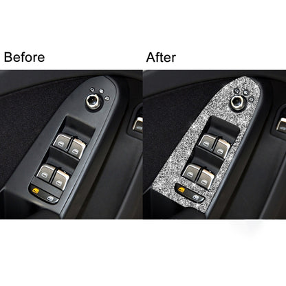 For Audi A4 / A5 / Q5 Car Door Lift Control Panel Diamond Decoration Sticker, Left Drive Low Configured by buy2fix