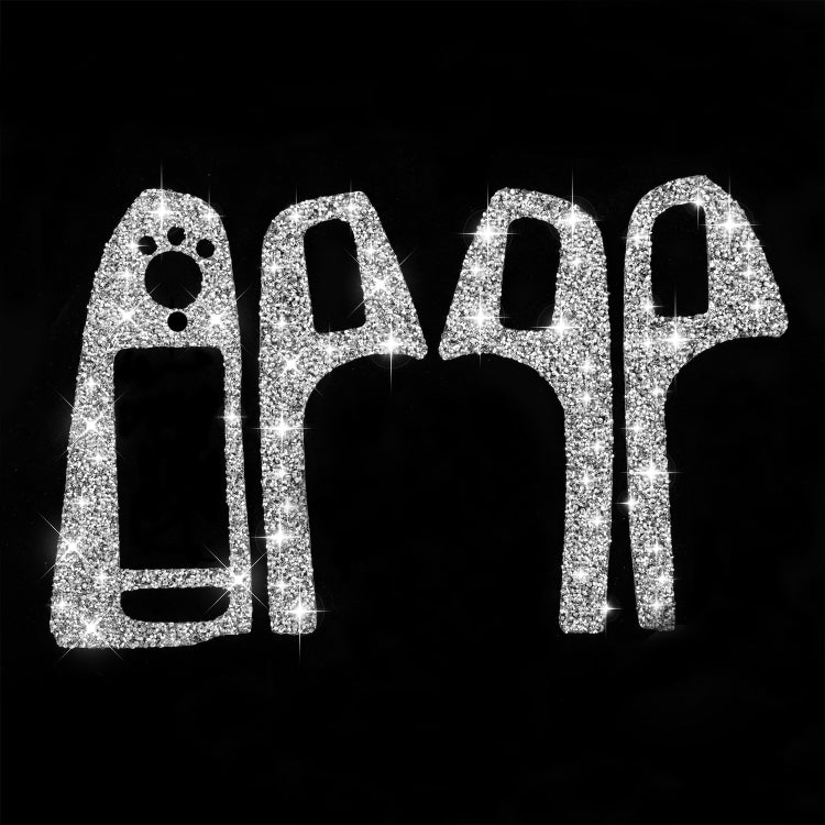 For Audi A4 / A5 / Q5 Car Door Lift Control Panel Diamond Decoration Sticker, Left Drive High Configured by buy2fix