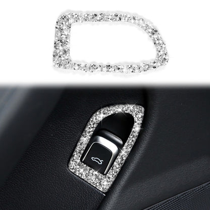 For Audi A4L / A5 / Q5 Car Trunk Switch Diamond Decoration Sticker, Left Drive by buy2fix