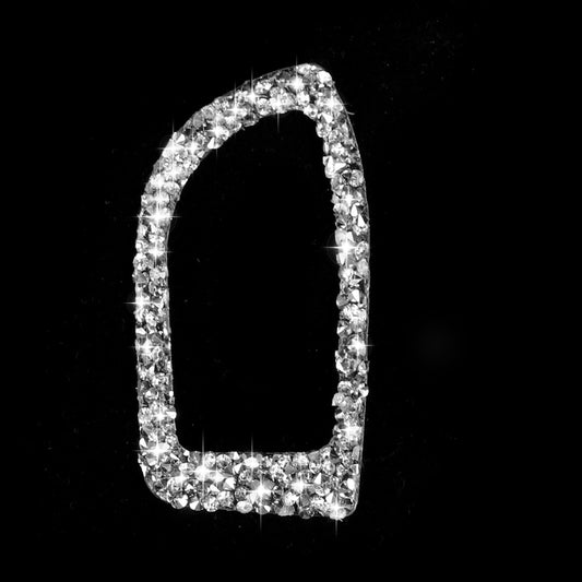 For Audi A4L / A5 / Q5 Car Trunk Switch Diamond Decoration Sticker, Left Drive by buy2fix