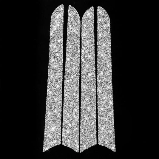 For Audi A4 / A5 / Q5 Car Interior Door Panel Trim Diamond Decoration Sticker, Left and Right Drive by buy2fix