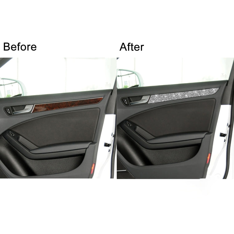 For Audi A4 / A5 / Q5 Car Interior Door Panel Trim Diamond Decoration Sticker, Left and Right Drive by buy2fix