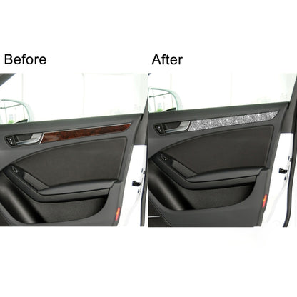 For Audi A4 / A5 / Q5 Car Interior Door Panel Trim Diamond Decoration Sticker, Left and Right Drive by buy2fix