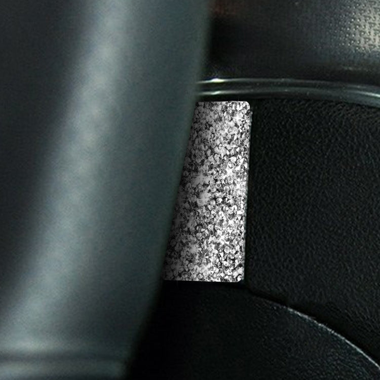 For Dodge Charger 2011-2014 Car Steering Wheel Left and Right Diamond Decorative Sticker, Left-hand Drive by buy2fix