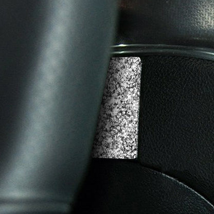 For Dodge Charger 2011-2014 Car Steering Wheel Left and Right Diamond Decorative Sticker, Left-hand Drive by buy2fix