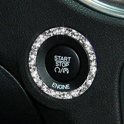 For Dodge Charger 2011-2014 Car Engine Starting Circle Diamond Decorative Sticker, Left-hand Drive by buy2fix