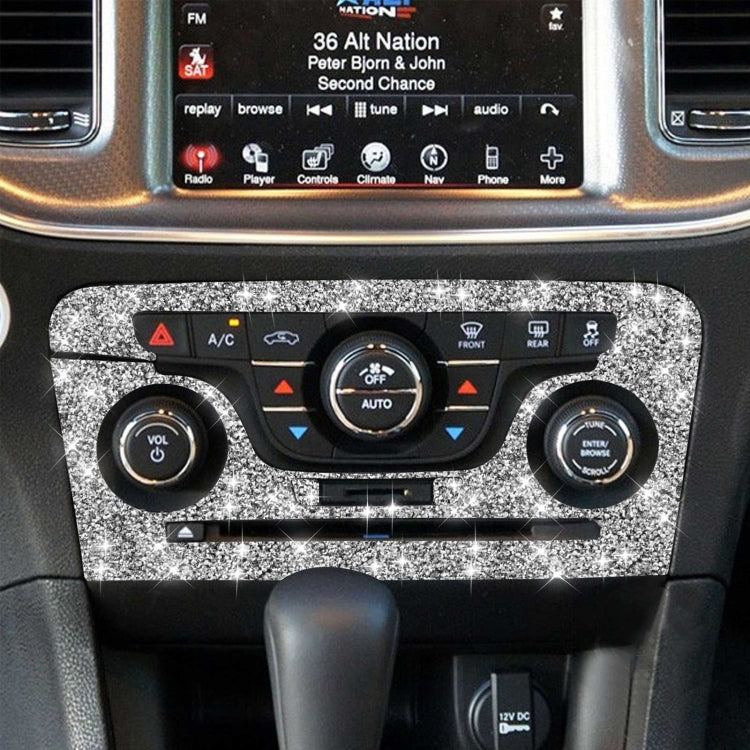 For Dodge Charger 2011-2014 Car AC Control CD Panel Diamond Decorative Sticker, Left-hand Drive by buy2fix