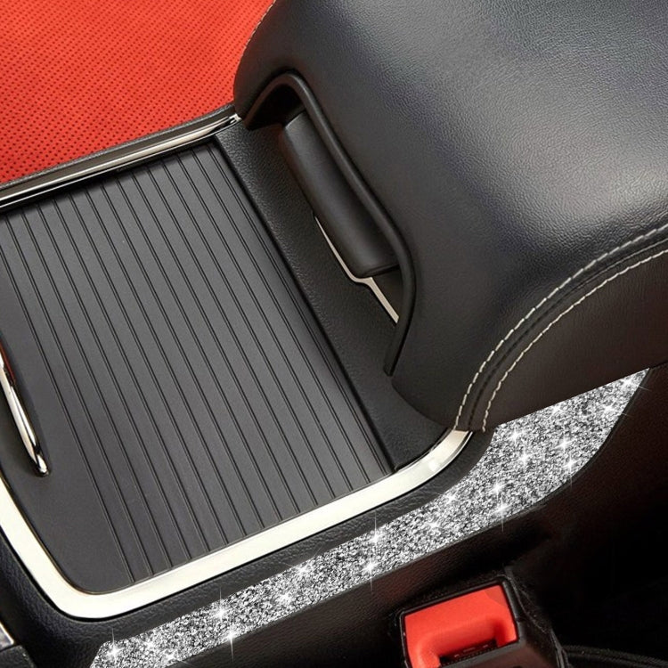 For Dodge Charger 2011-2014 Car Cup Holder Armrest Outside Diamond Decorative Sticker, Left-hand Drive by buy2fix