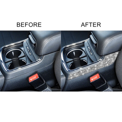 For Dodge Charger 2011-2014 Car Cup Holder Armrest Outside Diamond Decorative Sticker, Left-hand Drive by buy2fix