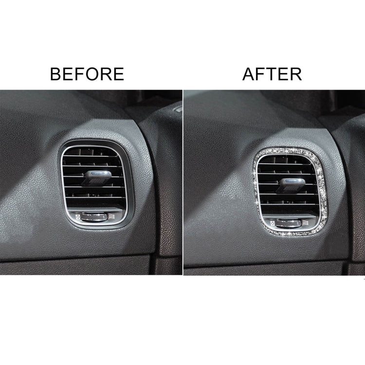 For Dodge Charger 2011-2014 Car Front Passenger Seat Air Vent Diamond Decorative Sticker, Left-hand Drive by buy2fix