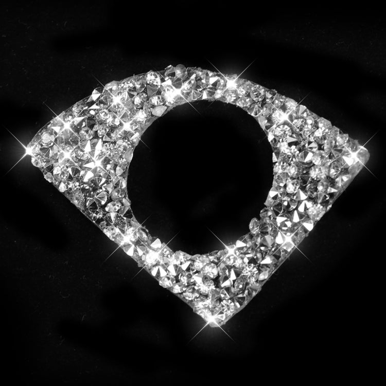 For Dodge Charger 2011-2014 2pcs/Set Car Front Passenger Seat Storage Box Handle Diamond Decorative Sticker, Left-hand Drive by buy2fix