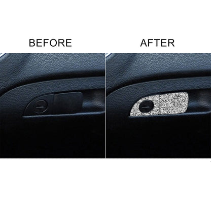 For Dodge Charger 2011-2014 2pcs/Set Car Front Passenger Seat Storage Box Handle Diamond Decorative Sticker, Left-hand Drive by buy2fix