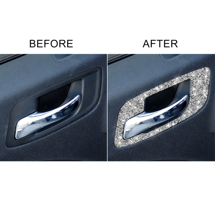 For Dodge Charger 2011-2014 Car Door Handle A Diamond Decorative Sticker, Left-hand Drive by buy2fix