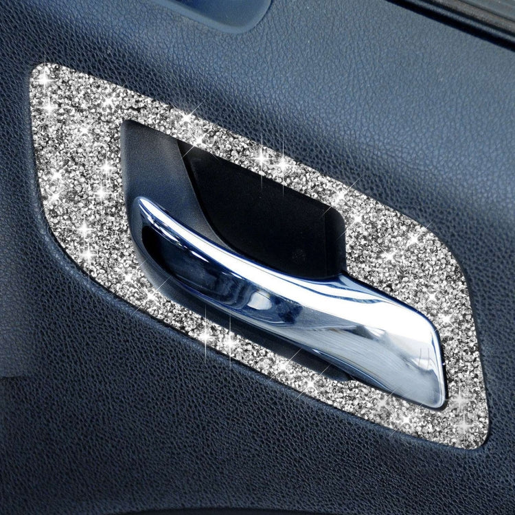 For Dodge Charger 2011-2014 Car Door Handle B Diamond Decorative Sticker, Left-hand Drive by buy2fix