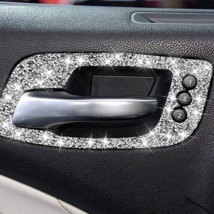 For Dodge Charger 2011-2014 Car Door Handle B Diamond Decorative Sticker, Left-hand Drive by buy2fix