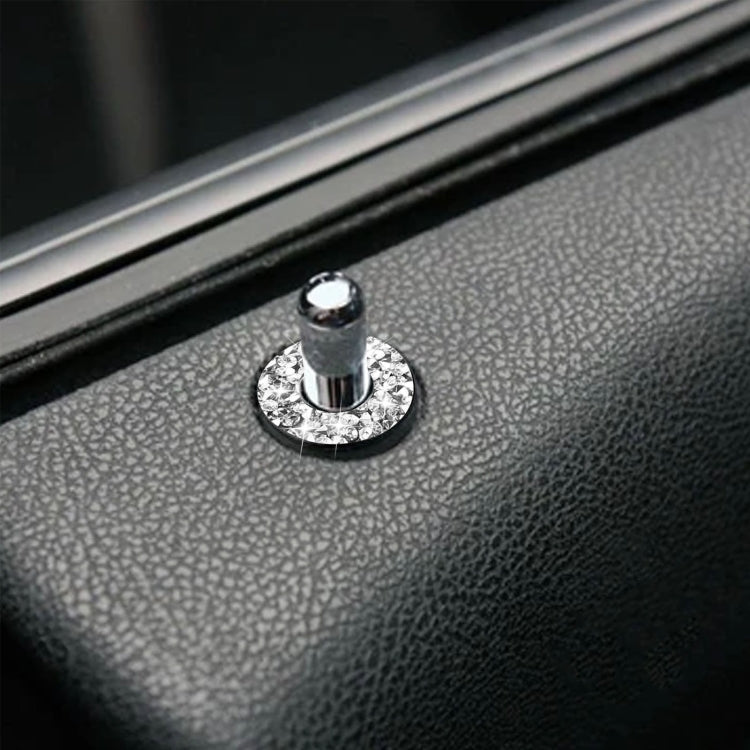 For Dodge Charger 2011-2014 Car Door Lock Ring Diamond Decorative Sticker, Left-hand Drive by buy2fix