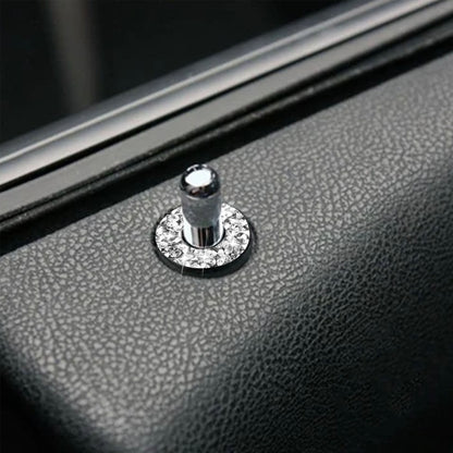 For Dodge Charger 2011-2014 Car Door Lock Ring Diamond Decorative Sticker, Left-hand Drive by buy2fix