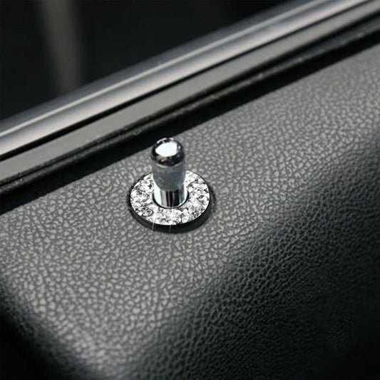 For Dodge Charger 2011-2014 Car Door Lock Ring Diamond Decorative Sticker, Left-hand Drive by buy2fix