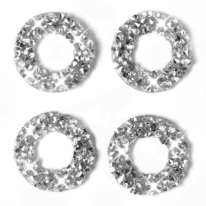 For Dodge Charger 2011-2014 Car Door Lock Ring Diamond Decorative Sticker, Left-hand Drive by buy2fix