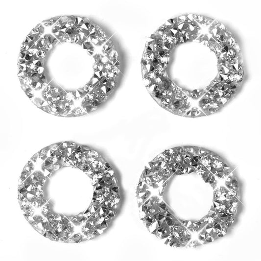 For Dodge Charger 2011-2014 Car Door Lock Ring Diamond Decorative Sticker, Left-hand Drive by buy2fix