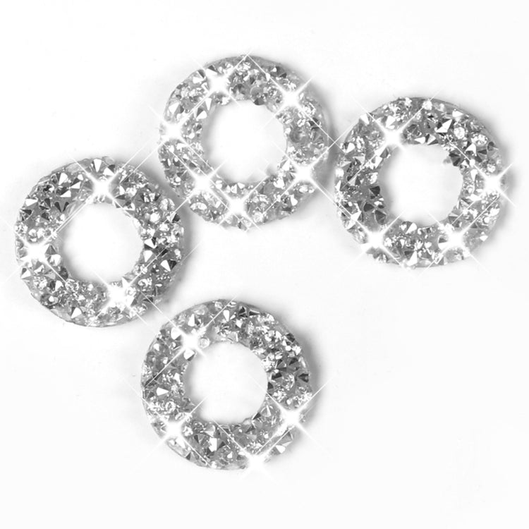 For Dodge Charger 2011-2014 Car Door Lock Ring Diamond Decorative Sticker, Left-hand Drive by buy2fix