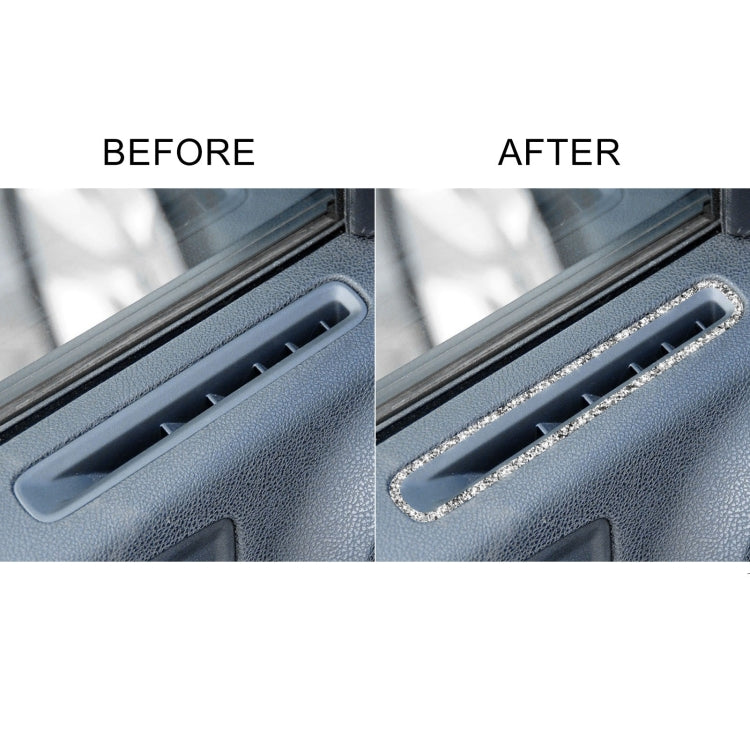 For Dodge Charger 2011-2014 Car Window Defogger Air Vent Diamond Decorative Sticker, Left-hand Drive by buy2fix